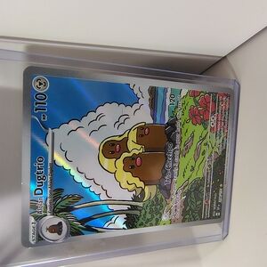 Alolan Dugtrio Pokémon Card MINT condition